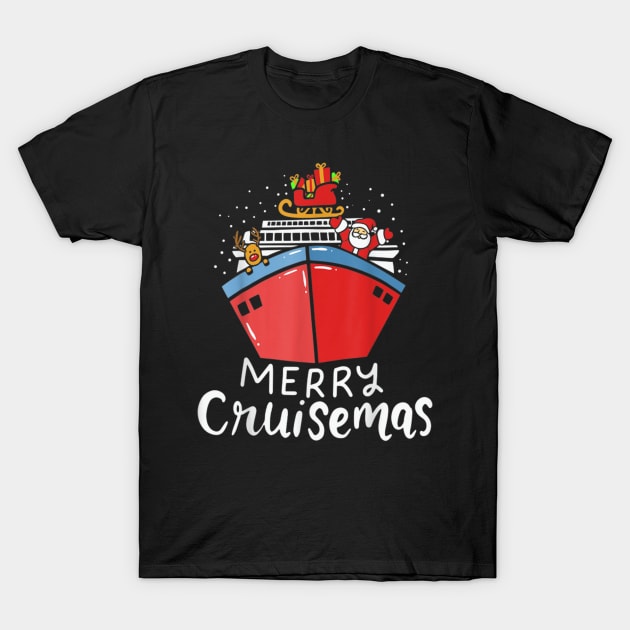 Merry Cruisemas Funny Cruise Ship Family Christmas 2022 2 T-Shirt by Levandotxi